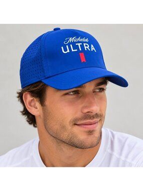 Michelob Ultra Blue Performance Golf Hat Cap NWOT